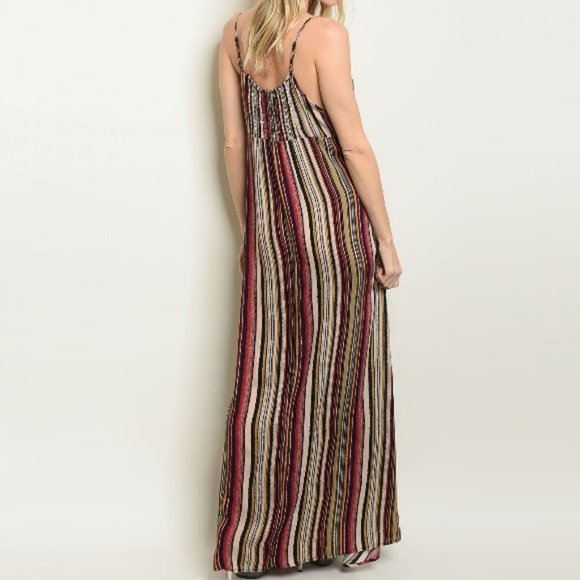 Cotton Tie Front Maxi Dress - Picture 2 of 6